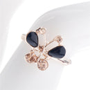 6x Fashion Handmade Adjustable Kids Cute Crystal Rings Children Jewelry Gift ME