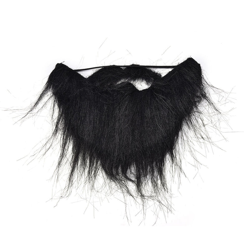 Costume Party Men Halloween Beard Facial Hair Disguise Game Black Mustached  Z