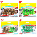 4Pcs Artificial Frog Premium Soft Bait 60mm 5.2g Silicone Bionic Fishing Bait 3C