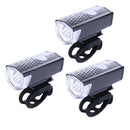 3x Bike Headlight High Bright Road  Handlebar Front Lamp Angle Rotatable