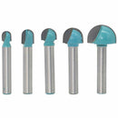 5 Pcs Set 6-Handle Ball Milling Cutter Round Bottom Lace Cutter Round Head