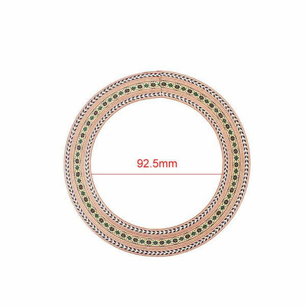 Acoustic Guitar Wood Inlaid Soundhole Rosette Inner Dia 92.5Mm