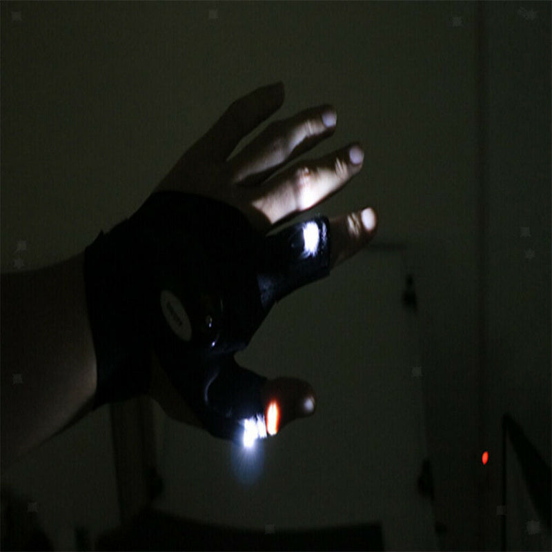 LED Gloves with Waterproof Lights