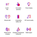 V10 Bluetooth 5.0 Waterproof Earbuds TWS Wireless LED Earphones Stereo Headset