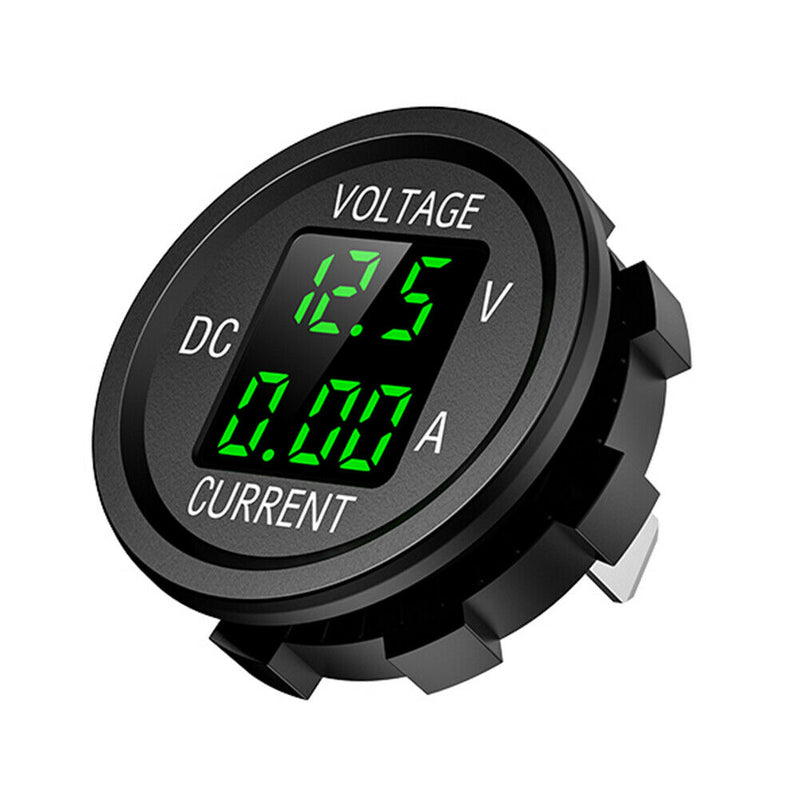 D6 Digital Voltmeter Ammeter Volt Current Panel Meter for Car Truck (Green) A