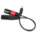 3pin 2 XLR Male to 3.5mm TRS Male Cable Audio Adapter Cable Metal Connector