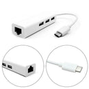 USB-C USB 3.1 Type C to USB RJ45 Ethernet Lan Adapter Hub Cable for Macbook top