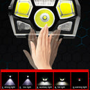 2sets USB Rechargeable Lightweight Motion Sensor 5 Modes LED Headlamp Working