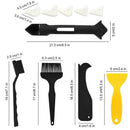 20 Pcs Caulking Tool Kits Caulk Remover Silicone Grout Scraper Sealant Fini I4M1