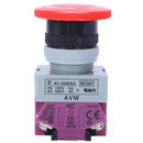 AC 600V 10A Red Mushroom Emergency Stop Push Button Switch 22mm NO NC Y9S3