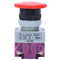 AC 600V 10A Red Mushroom Emergency Stop Push Button Switch 22mm NO NC Y9S3