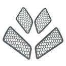 4x Motorcycle Headlight Trim Guard Protector Lamp Cover for VESPA GTS 2017 2018