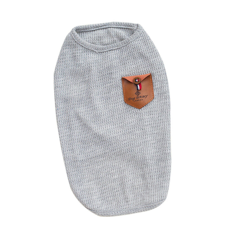 2PCs Korean Style Pet Puppy Dog Cat Pet Clothes Dress Vest T Shirt L