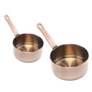 50&100ml Mini Stainless Steel Sauce Pan Milk Warmer Pan Portable Boiling Pot