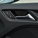 for Audi A3 S3 8V 2014 - 2019 Carbon Fiber Car Interior Front Rear Door Han