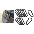 10x Aluminum Carabiner D-Ring Key Chain Clip Snap Hook Karabiner Camping Keyring