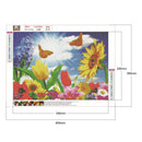 5D DIY Full Drill Diamond Painting Sunny Flower Embroidery Decor (C1008)