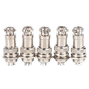 M16 16mm 5 Pin Screw Type Electrical Aviation Plug AeronauticalSocketConnecto JR