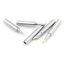 5pcs 936 Electric Brass Soldering Irons Tip Solder Station Conical Bevel Ti Ty