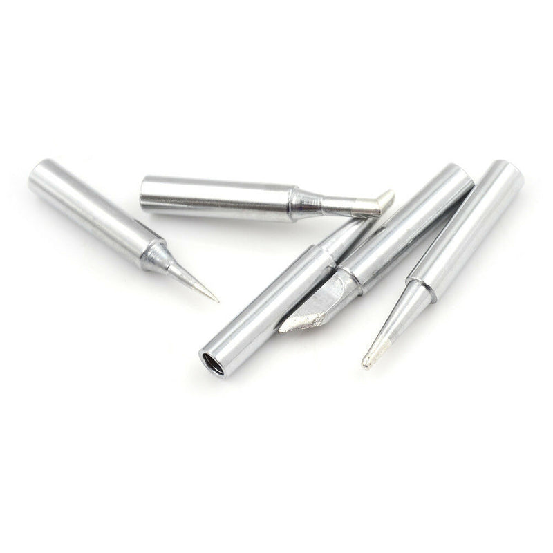 5pcs 936 Electric Brass Soldering Irons Tip Solder Station Conical Bevel Ti Ty