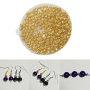 2-Box 1200Pcs Metal Hollow Round Beads Spacer DIY Jewelry Findings Wholesale