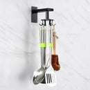 Wall-Mounted Rotating Shelf Telescopic Kitchen Rack Storage Nail-free F2B3