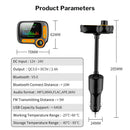 Car Bluetooth FM Transmitter MP3 Player Handfree Radio Adapter Dual USB Charger