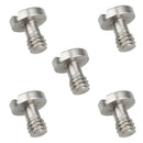 5 Pieces Stainless Steel 1/4" Camera Screw for Tripod Quick Release Plate