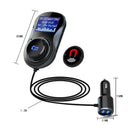 BC30 Car Bluetooth Hands-free MP3 Player TF Car FM Transmitter Dual USB Cha G2B7