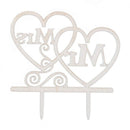 Rustic Wedding Cake Topper - Mr and Mrs style 38 W2J4