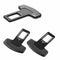 2pcs Carbon Fiber Car Safety Seat Belt Buckle Alarm Clip Universal Stopper T9C6