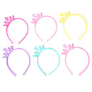 6x Crown Headbands Baby Girl Kids Hairband Hair Hoop Boho Elastic Headwear  BX