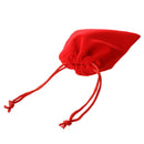 25 X velvet jewelry gift bag velvet Red