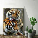 Rhinestones 5D DIY Full Drill Diamond Painting Mosaic Animal Tiger Home Decor
