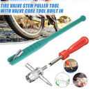 Car Tire Valve Core Removal Tool Set Tire Valve Stem Puller 4-way ToolB Hn