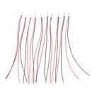 10x Mini Micro JST 1.0 SH 1.0mm 2-Pin Connector Plug With Wires Cables 100MM JR