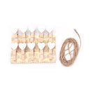 10X Mini Hearts Wooden Pegs Photo Clips Wedding Party Room Decor Craft FashionOZ