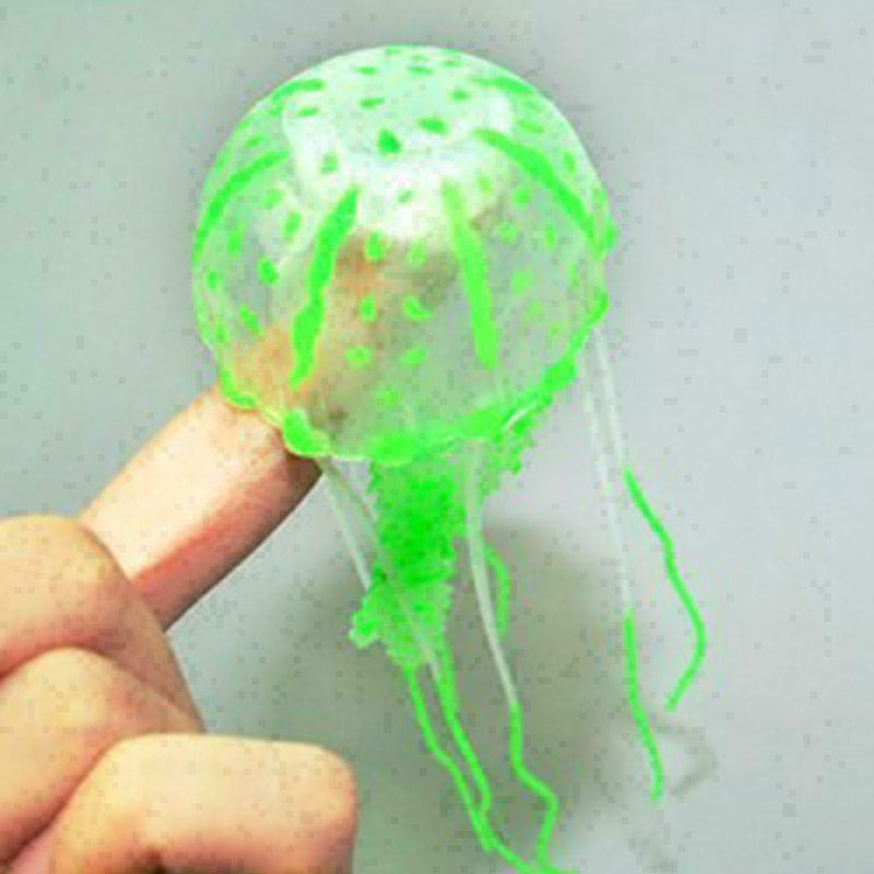 1XArtificial Fluorescence Simulation Jellyfish Aquarium Fish Decor Ornament L5G7