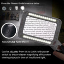 Magnifier ,Handheld Magnifier with Led ,Dimmable Magnifying Glasses for Rea N5Q4
