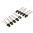 10 Pieces 9005 Lights Fog Lantern Lamp Female Adapter Female Socket Wiring