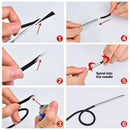 2Pcs Paracord Rope Bracelet Knitting Needle Stainless Steel Paracord Weavin Q9F7