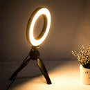 LED Ring Light Studio Photo Video Dimmable Lamp Tripod Stand Camera Selfie Phone