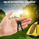 2pcs Metal SLOTTED/PHILLIPS Screwdriver Set Outdoor Multi Tool Key Ring A