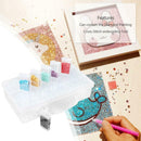64 Slots Bottles Diamond Painting Storage Box Plastic Rhinestone Holder