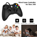For Microsoft Xbox 360 & Windows PC Wired Video Game Controller Dual Vibration