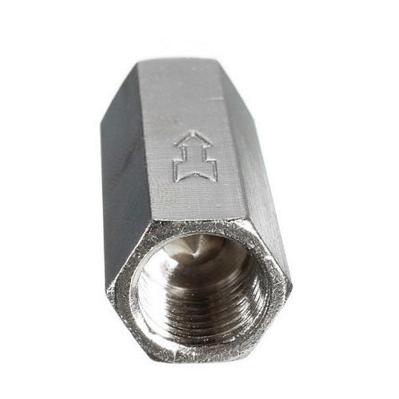 Brass 1/4" Threaded Full Ports One Way Air Check Valve Gas Valve Tool Val D R7F5