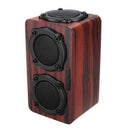 Wireless Bluetooth Speaker Wood Subwoofer Audio Bluetooth Speaker Hi-Fi Fm