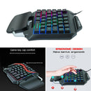 Professional 35 Keys RGB Backlit One Handed Gaming Keyboard USB Wired for Games