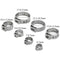 80 Pcs Single Ear Crimping Hose Clamp Single Ear Hose Clamps Double Ears Cl