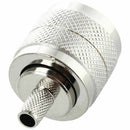 10 Pcs Connector UHF Male Pl259 Plug Crimp RG58 RG142 LMR195 Cable Straight